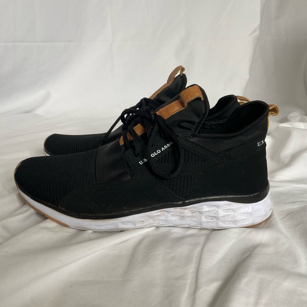 Black U.S. Polo Assn. athletic sneakers